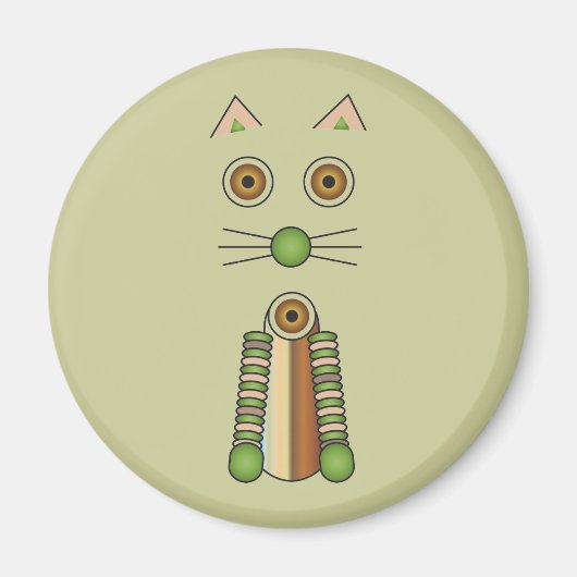 Aimant Chat de forêt (Devant)