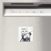 Aimant Chat de glamour (In Situ (Lave-vaisselle))