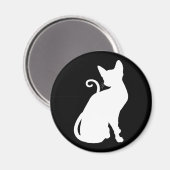 Aimant Chat de la Maison Blanche (Recto/Verso)