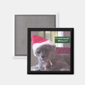 Aimant Chat de Noël (Recto/Verso)