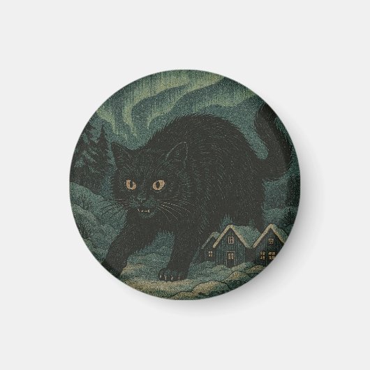 Aimant Chat de Noël islandais Yule (Devant)