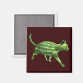 Aimant Chat de pastèque (Recto/Verso)