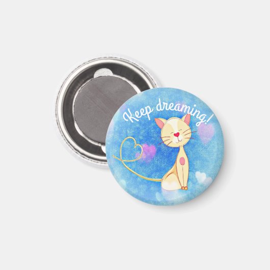 Aimant Chat de rêve (Recto/Verso)
