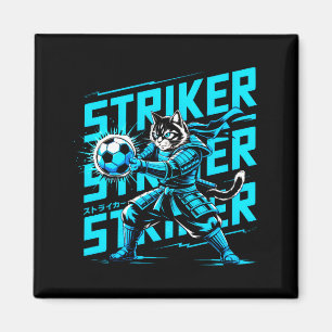 Aimant Chat de samouraï unique pour les fans de football