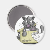 Aimant Chat de Schrodinger - Nouveau (Recto/Verso)