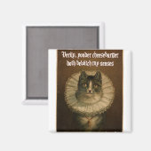 Aimant Chat de Shakespeare (Recto/Verso)