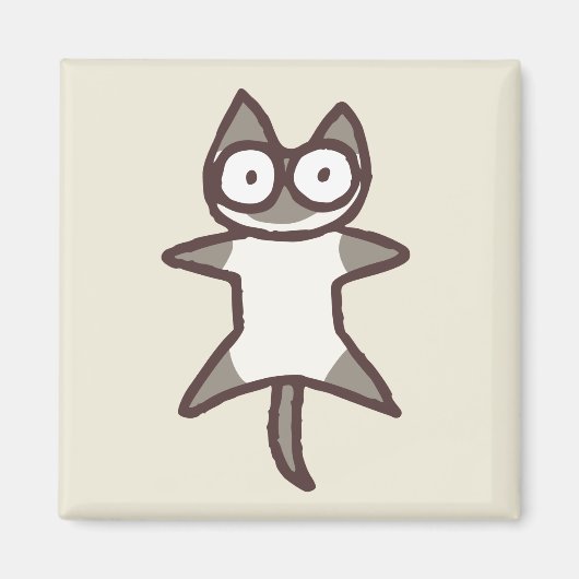 Aimant Chat de Siamese (Devant)
