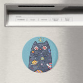 Aimant Chat d'espace mignon (In Situ (Lave-vaisselle))