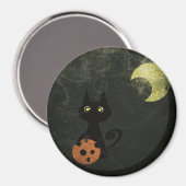 Aimant Chat d'Halloween (Recto/Verso)