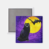 Aimant Chat d'Halloween (Recto/Verso)