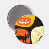 Aimant Chat d'Halloween (Recto/Verso)