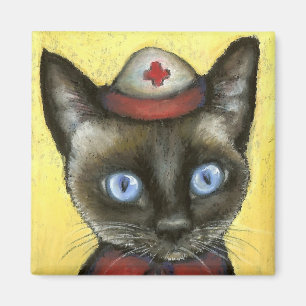 Aimant Chat d'infirmière