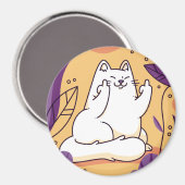 Aimant Chat donnant le doigt (Recto/Verso)