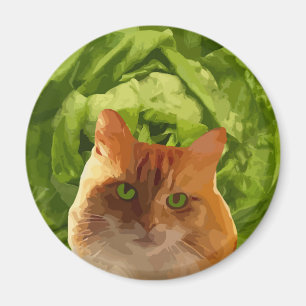 Aimant Chat d'Orange