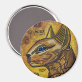 Aimant Chat égyptien (Recto/Verso)