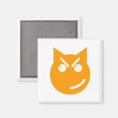 Aimant Chat Emoji au sourire (Recto/Verso)