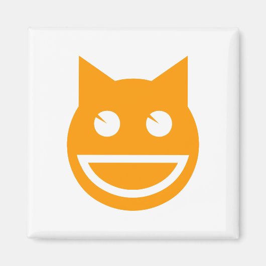 Aimant Chat Emoji souriant (Devant)