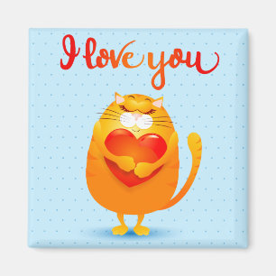 Aimant Chat en amour