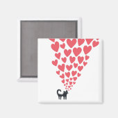 Aimant Chat en amour (Recto/Verso)