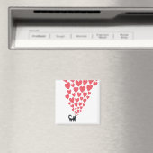 Aimant Chat en amour (In Situ (Lave-vaisselle))