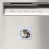 Aimant Chat en cage (In Situ (Lave-vaisselle))