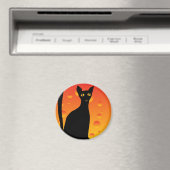 Aimant chat et lune de sorcière (In Situ (Lave-vaisselle))