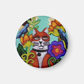 Aimant chat et quatre oiseaux