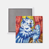Aimant Chat et ses chatons (Recto/Verso)