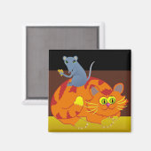 Aimant Chat et souris (Recto/Verso)