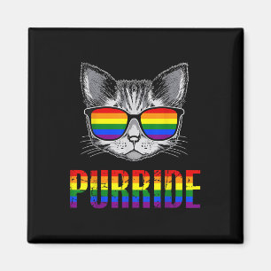 Aimant Chat Fierté Félicitations Mois Fierté LGBT Allié H