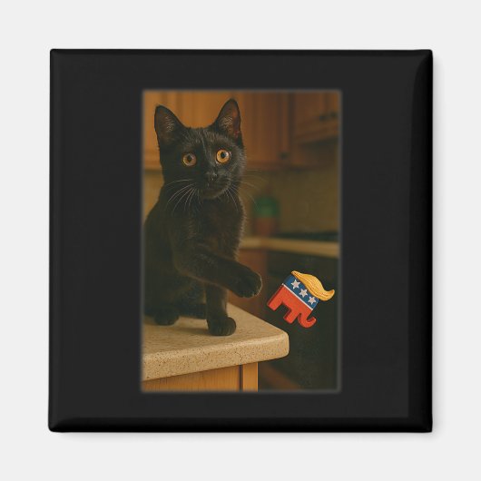 Aimant Chat Frapper Trump De La Table De Comptoir Ledge D (Devant)