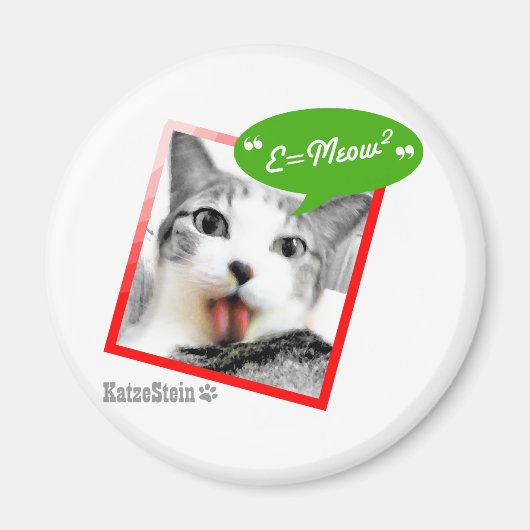 Aimant chat futé (Devant)