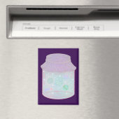Aimant Chat Galaxie dans un Pot | Art de Chat Kawaii de l (In Situ (Lave-vaisselle))