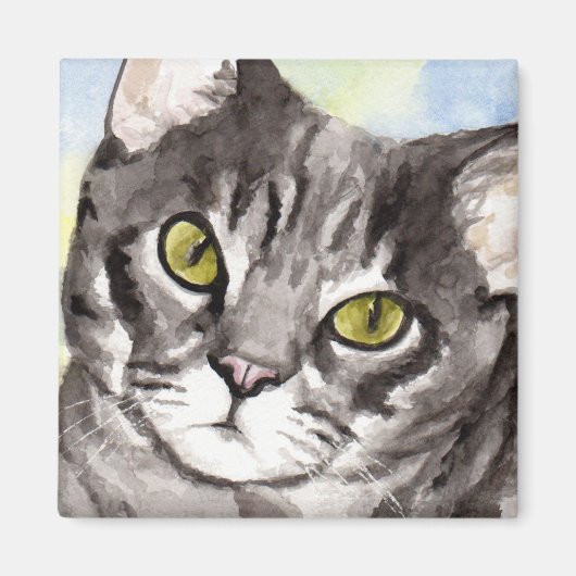 Aimant Chat gris (Devant)