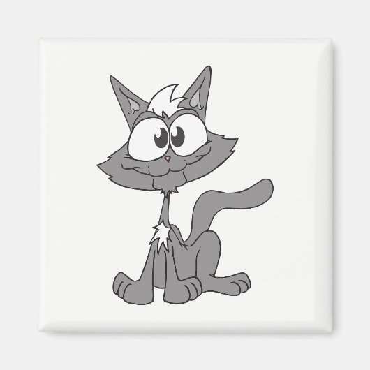 Aimant Chat gris (Devant)