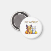 Aimant Chat Halloween  (Recto/Verso)