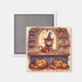 aimant chat halloween #3 (Recto/Verso)