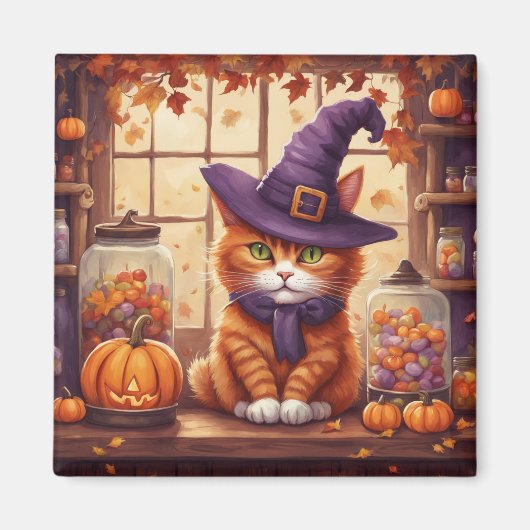 aimant chat halloween #4 (Devant)