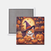 aimant chat halloween #7 (Recto/Verso)