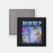 Aimant Chat Heiné Chat Drôle Mème Chat Bizarre Bootleg (Recto/Verso)