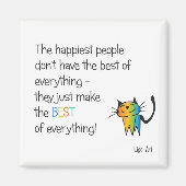 Aimant Chat heureux (Devant)