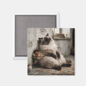 Aimant Chat himalayen et Pixie Réveil Surprise (Recto/Verso)