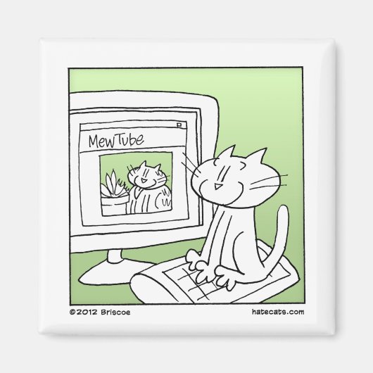 Aimant Chat Internet (Devant)