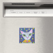 Aimant Chat Kitty Blanc (In Situ (Lave-vaisselle))
