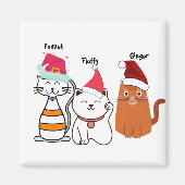 Aimant Chat Kitty sur mesure (Devant)