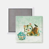 Aimant Chat Kitty vintage (Recto/Verso)