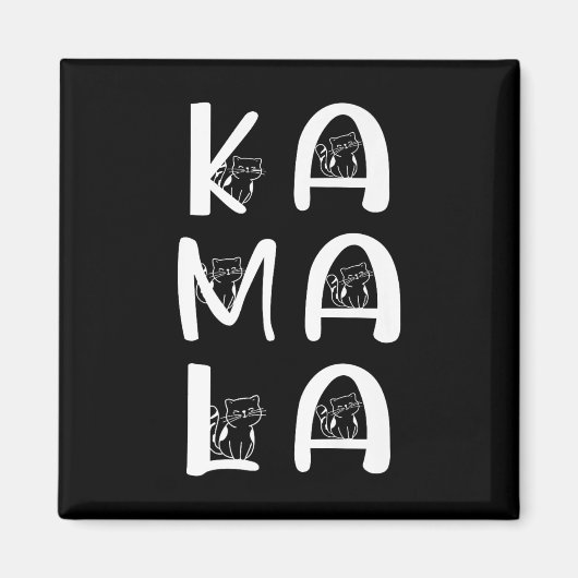 Aimant Chat Letting Positive Kamala Harris Walz Walz Walt (Devant)