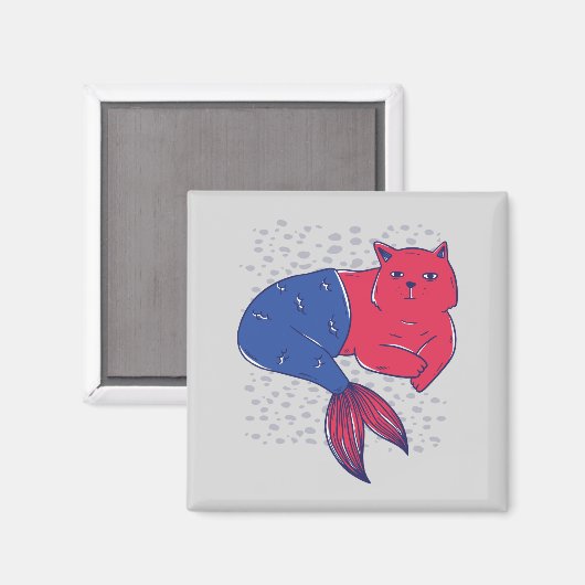Aimant Chat Mermaid (Recto/Verso)