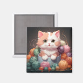 Aimant chat mignon (Recto/Verso)