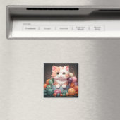 Aimant chat mignon (In Situ (Lave-vaisselle))